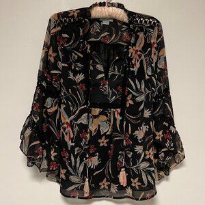 ANTHROPOLGIE x MAEVE BOHO PRINT BLOUSE SIZE S
